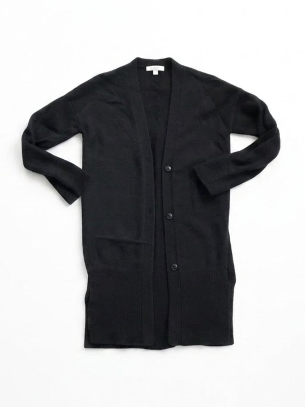 Everlane - The Wool-Cashmere Oversized Long Cardigan 3 Buttons | Size XS | Black